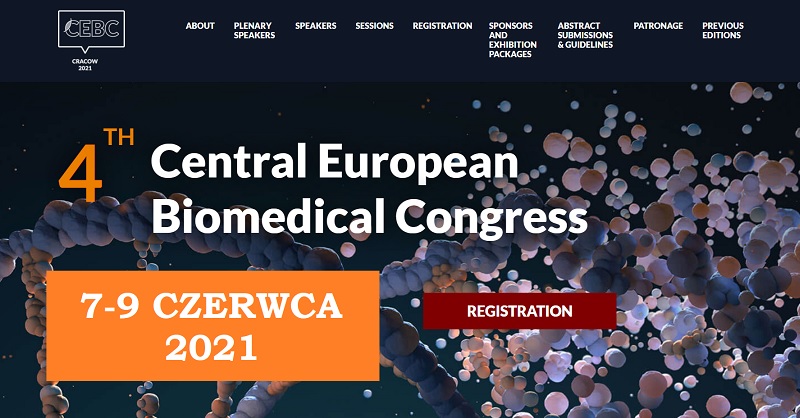 CEBC2021 Kongres 4th Central European Biomedical Congress - Kraków Kongres 4th Central European Biomedical Congress - Kraków